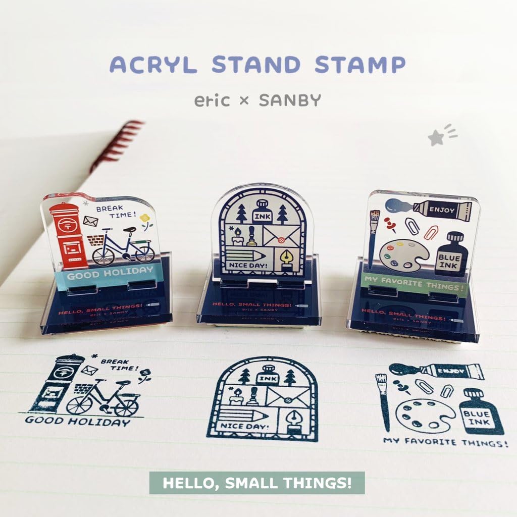 Sanby Eric Acrylic Stand Rubber Stamp PALETTE eric-ACST-08