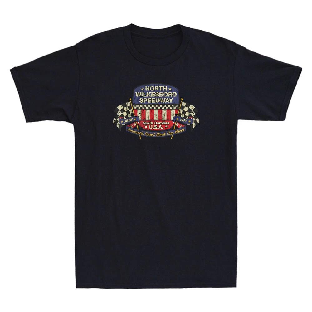 North Wilkesboro Speedway Since 1947 Funny Car Racing Gift Vintage Men s T-Shirt 2XL