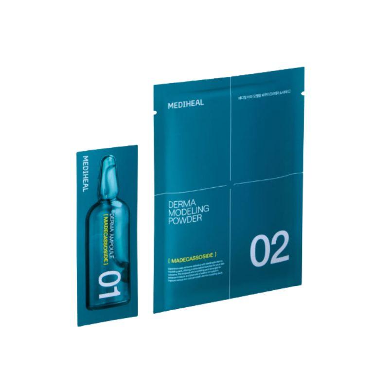 Mediheal Derma Modeling Pack Madecassoside Calming Treatment Mask Ampoule 10ea + Powder 300g
