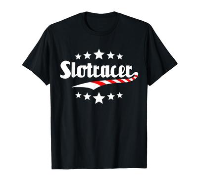 Slotracing Slot Cars Denki Jidosha No Resutorakku T-shirt