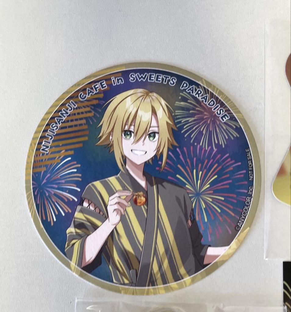 [USED] Nijisanji Sweets Paradise Collaboration Kou Uzuki Acrylic Stand Coaster Bonus