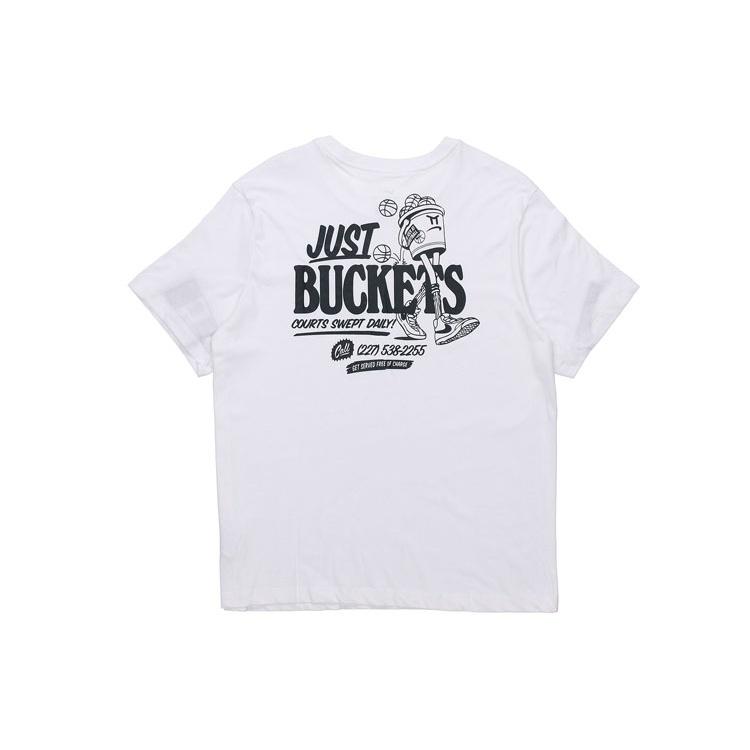 Nike Back Basketball Graffiti Printing Short Sleeve White Men's CD0959-100