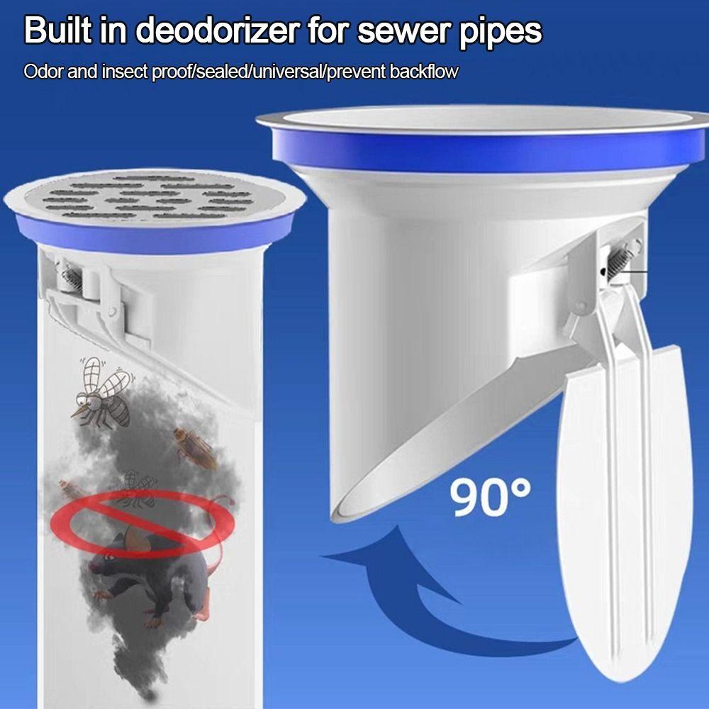 Anti-leak Insect-proof Roof Cover Automatic Closing Rain Pipe Cap Drainage Pipe Floor Drains