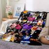HOT Rod Wave 3D Print Rapper Star Soft Plush Blanket,Flannel Throw Blanket for Living Room Bedroom Picnic Bed Sofa Cover