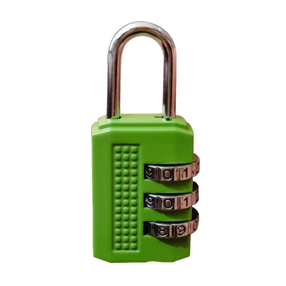 Mini Password Lock 3 Digit Zinc Zinc Alloy Padlock Portable Number Lock  Suitcase