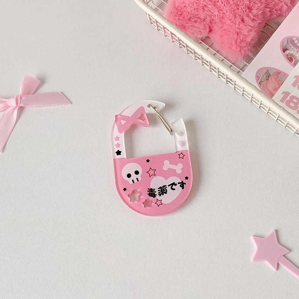 Y2K Keychain Charm Decoration Cute Bag Backpack Phone Heart Pendant Car Key Chain Accessories Organization Korean Girls Gifts