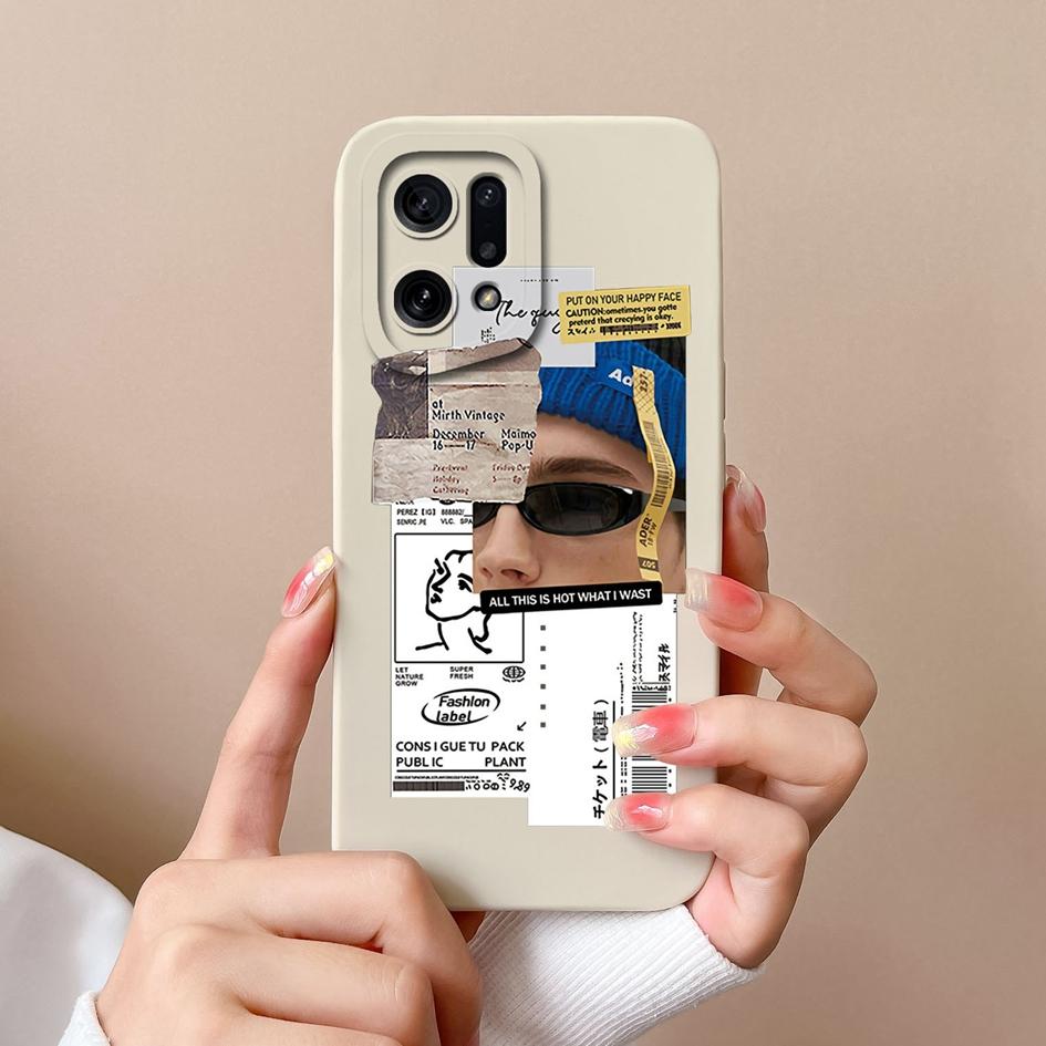 För OPPO K3 K5 K7 K7X K9X K10 Pro Neo 9 Skal Omslag Mode Pojke Flicka Flytande Matt Mjukt Silikon Skärmskydd Anti Dropp Skal För OPPO Stötfångare