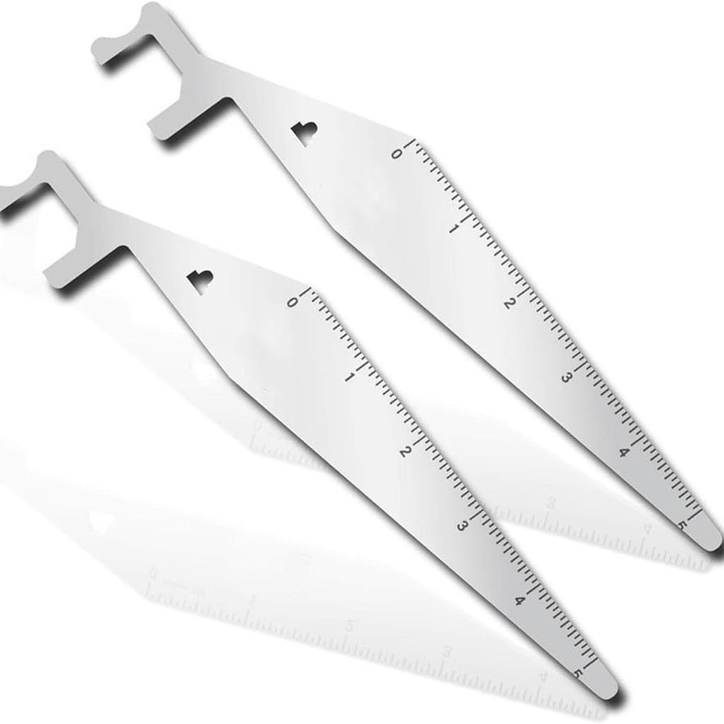 Multi-Use Door Entry Tool 2 Pack – Stainless & Spring Steel Rescue EDC Tool With Hook Design And 4.5 Inch Ruler, Compact Hand Tool