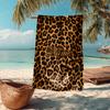 Custom Name Ultra-Soft Beach Towel with Leopard Theme,Ideal for Pool - Camping, Diving - Perfect Travel Essential, Vibrant Beach Towel.
