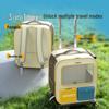 Portable Pet Carrier Trolley: Large Capacity Double Shoulder Bag for Dogs & Cats