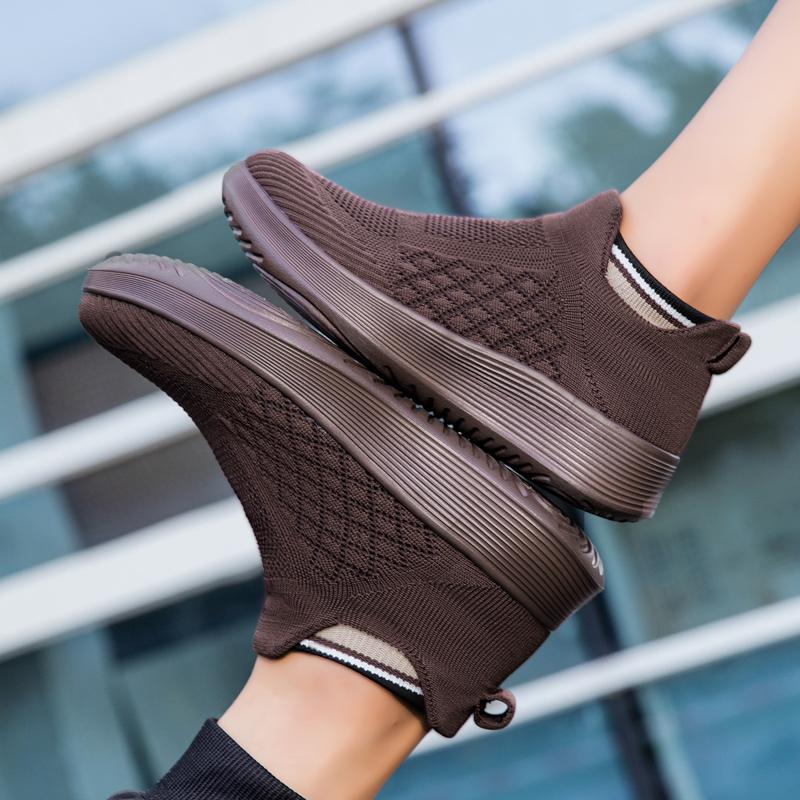 TUINANLE Women Shoes Soft Loafers Black Flat Sneakers Women's Moccasins Casual Flats Female Footwear Men Sock Shoes