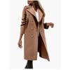 Spring and Autumn New Women's Coat Medium and Long Multi-grain Buckle Coat