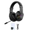 Wireless   Gaming Headset with LED Lights, Low Latency Gaming Headphones, 40mm Drivers, Over-Ear Gaming Earphones with Omnidirectional Microphone, Ad