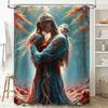 Enchanted Forest Mother And Child Shower Curtain - Waterproof, Mildew-Resistant, Machine Washable For Magical Bathroom Decor