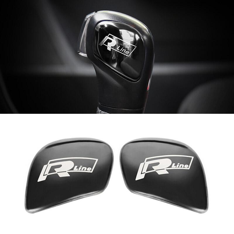 

2026 Hot For VOLKSWAGEN VW Car Styling Gear Shift Knob Gear Head Sticker Cover For VW R Polo Golf 7 6 Bora Passat B5 B6 B7 Tigua