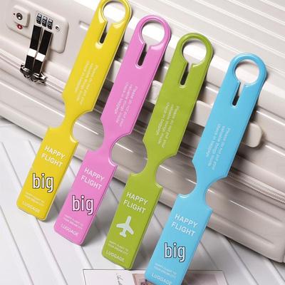 PVC Luggage Tag: Anti-lost Creative Suitcase Label for Travel Trolley & Boarding Pass