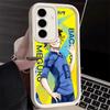 Phone Case for Samsung Galaxy A17 A16 A15 A14 A13 Anime Blue L-Lock Desgin A56 A36 A26 A55 A35 A25 A54 A34 A24 A53 A33 A23 A07 A