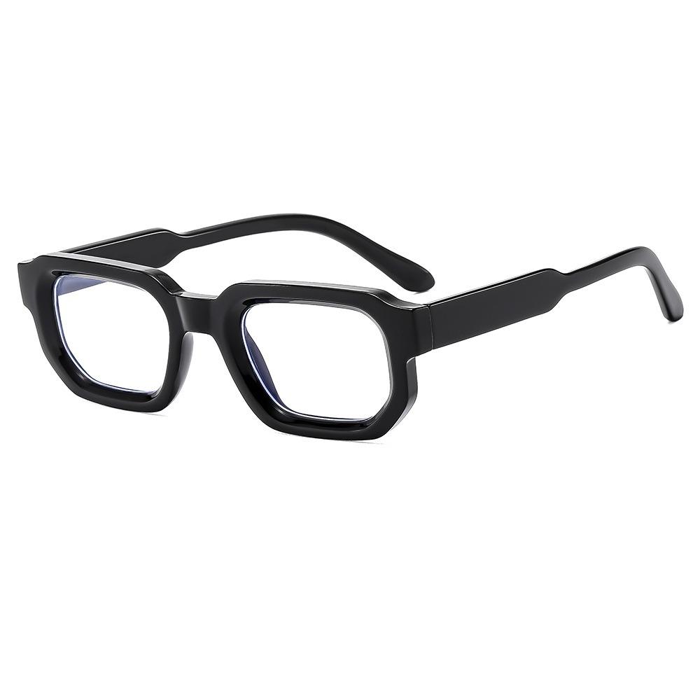 

Reading Glasses Frame Square Vintage Classic Women Men Anti-Blue Light Prescription Custom Optics Eyewear +0.50 to +6.0 plastic demo lens чорний