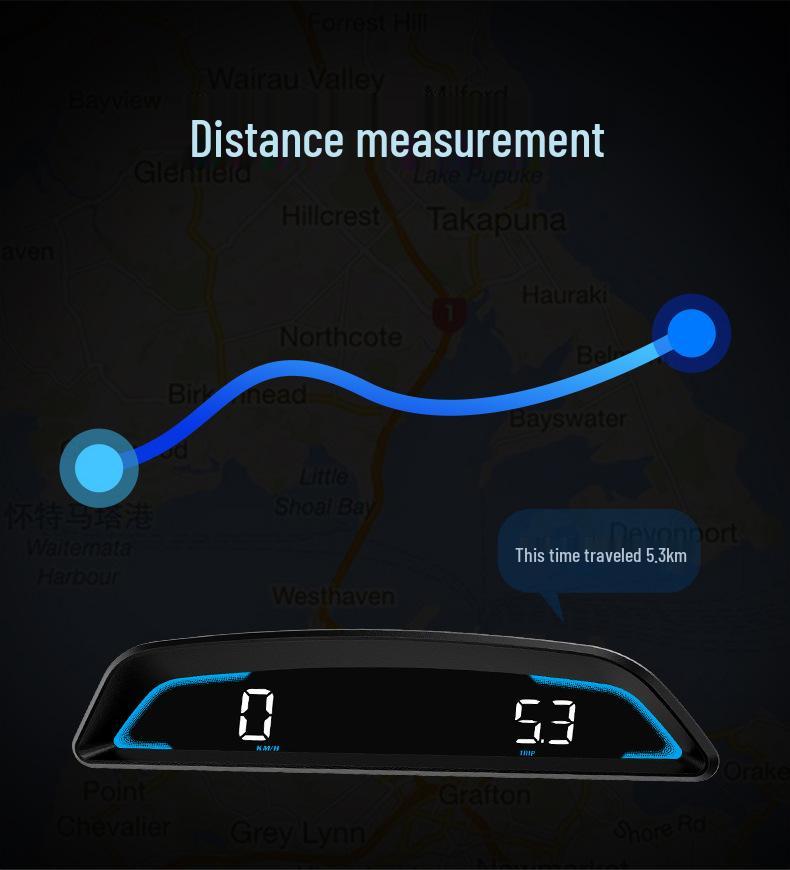 Spot G3 Universal Car HUD - HD GPS Overspeed Alarm & Odometer Display