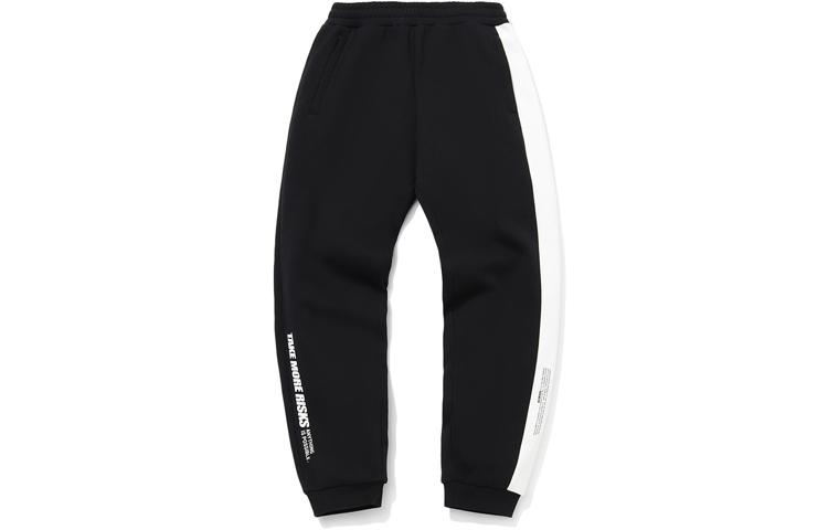 Мужские вязаные спортивные штаны Li Ning, утолщенные, с манжетами AKLQB07-1 M