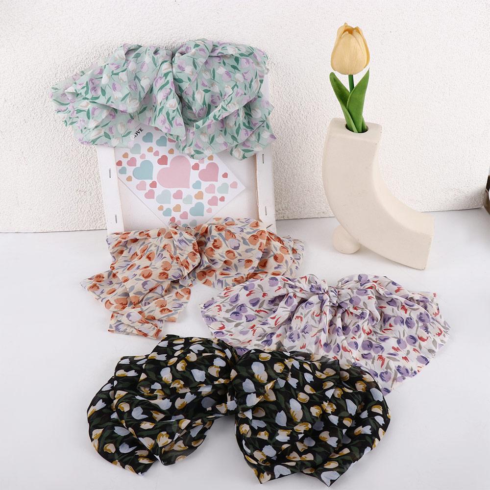 

Claw Chiffon Large Spring Clip Bow Hair Claw Korean Style Hair Clip Flower Hairpin Girls Hair Clip