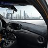 Flanell-Armaturenbrettmatte für Abarth 595 695 (2012–2024) Fiat 500 (2012-2019) - Blendfreier Sonnenschutz Teppich für das Auto-Interieur