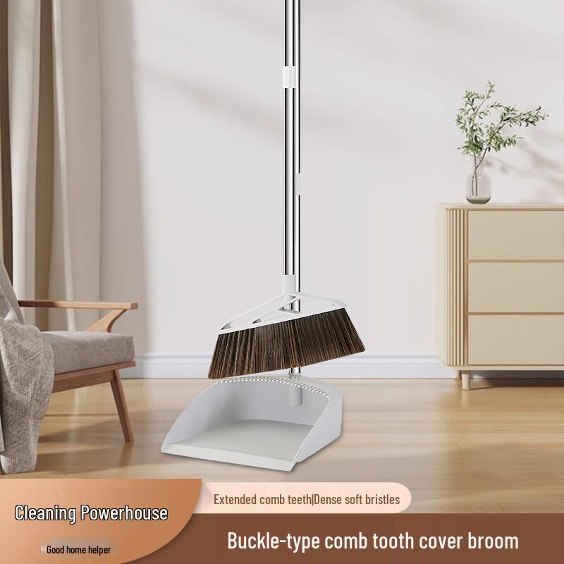 Brangdy Household Broom and Dustpan Set