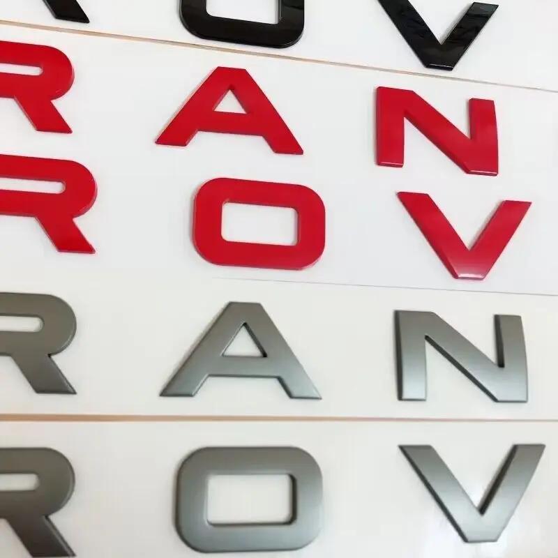 Letters Emblem for RANGE VELAR SV Autobiography Ultimate Edition DISCOVERY SPORT Car Styling Hood Trunk Logo Badge Sticker