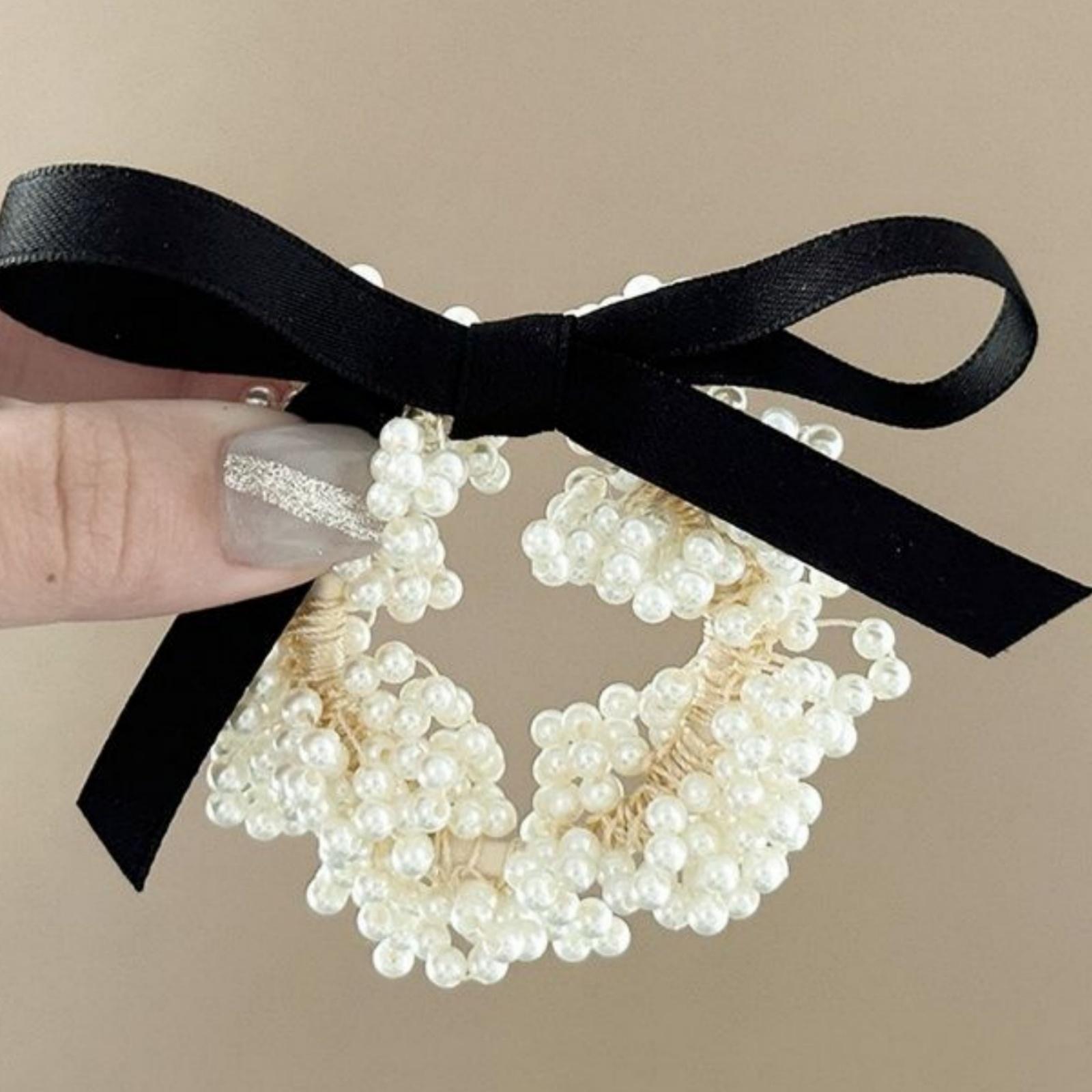 

1 шт. Новый черный ленточный ободок для волос, усовершенствованная жемчужная резинка для волос, повязка на голову, океаническая, сто пар, мраморная резинка для волос, головной убор