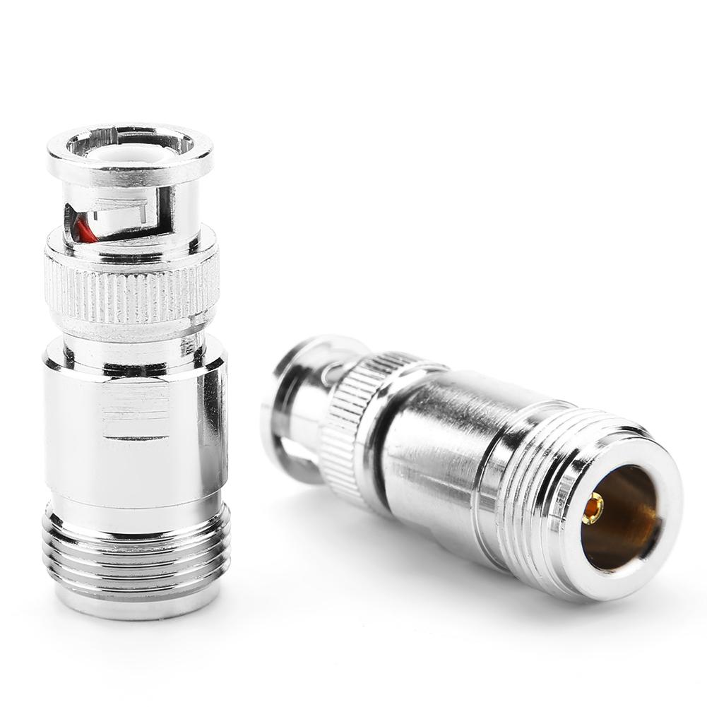 2pcs Type N Female to BNC Male RF Connector Coaxial Adapter Test Converter