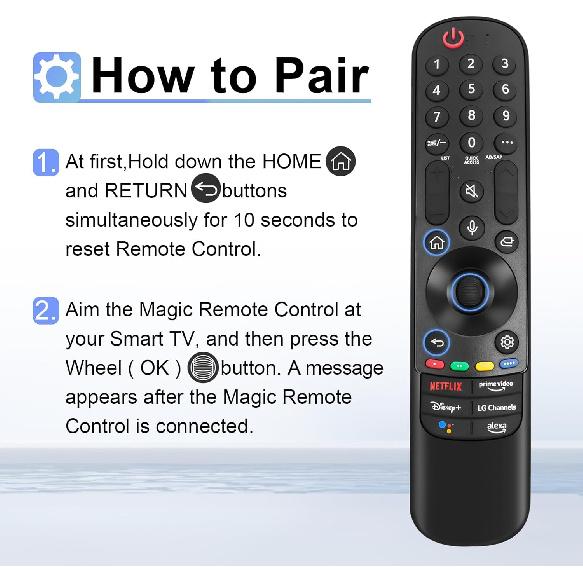 Magic Remote for LG-Smart-TV-Remote-Control-Replacement with Pointer and Voice Function,Compatible with LG 2019-2024 UHD OLED QNED NanoCell 4K 8K