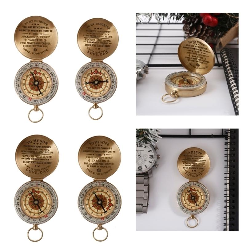 Personalized Compasses Vintage Directional Compasses Adventure Accessory Birthday Gift for Son/Daughter/Husband/Wife