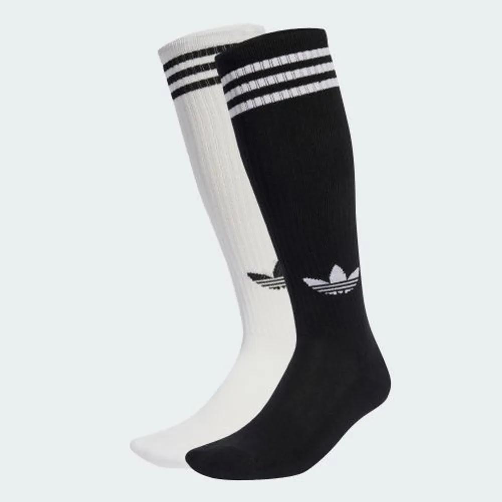 adidas 3-Stripe Knee Socks 2P - White:Black JV7413 5403928