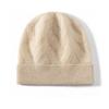 Women Knitted Hat Winter New 100% Pure Cashmere  Headgears Soft Warm Hats Lady Fashion Casual Thicken Cap Quality Cashmere Cap