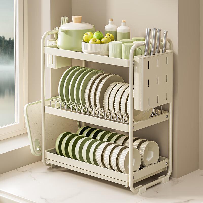 Nana Kitchen Double-Layer Countertop Dish Rack