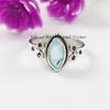 Angel Aura Quartz Ring, Dainty Ring, Handmade 925 Sterling Silver Ring, Marquise Quartz Ring, Birthday Gift