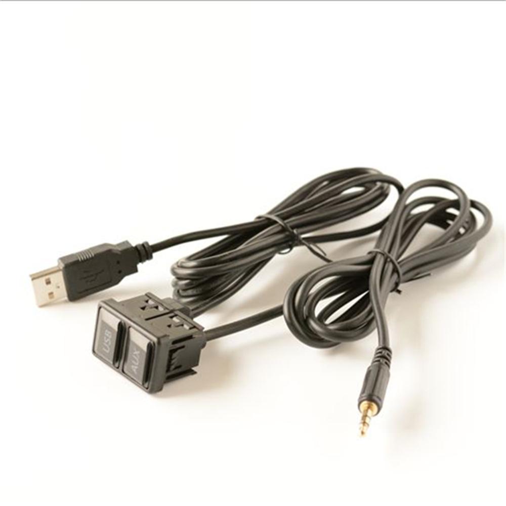 

New 1Set Car Dash Mount AUX USB Port Panel Auto Boat USB Extension Cable Adapter