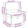 VidaXL Chaises de jardin lot de 2 60x52,5x72 cm bois massif de douglas, siège de jardin, chaise d'extérieur, chaise de 859325