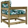 Garden Chairs with Cushions 2 pcs Pressure Treated Pine Wood