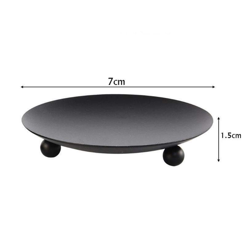 

Железный подсвечник, декоративная железная колонна, подсвечник, подставка для свечи, восковые свечи, спа, свадьба, день рождения, вечеринка 7 CM чёрный