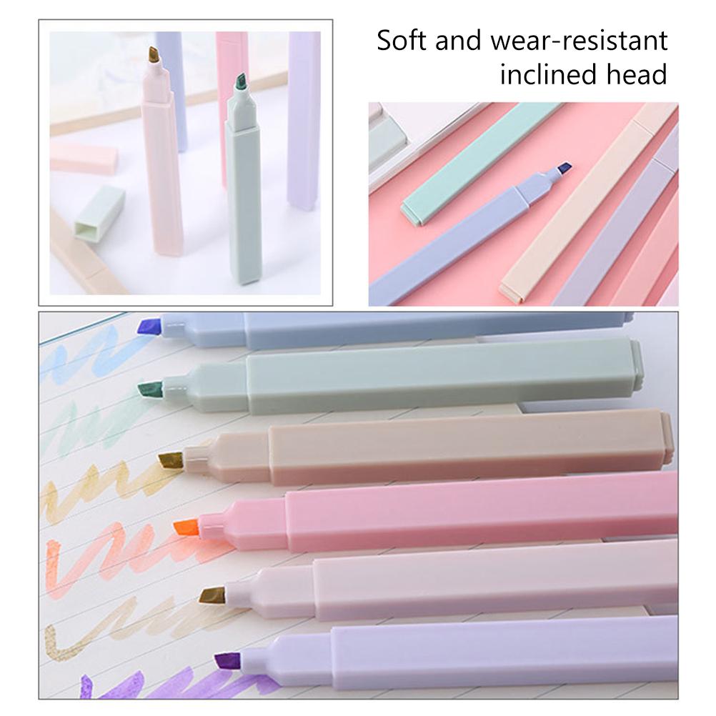 6 piese marker pixuri evidențiator set mână cont evidențiator pentru student culoare pictură schiță artă