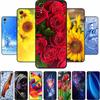For Samsung Galaxy Xcover 7 Case Fashion Flowers Black Silicone Soft Back Cover For Samsung Galaxy Xcover7 Phone Case Coque Capa