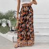 Women's Retro Bohemian Style Casual Printed Long Pants Wide-leg Pants
