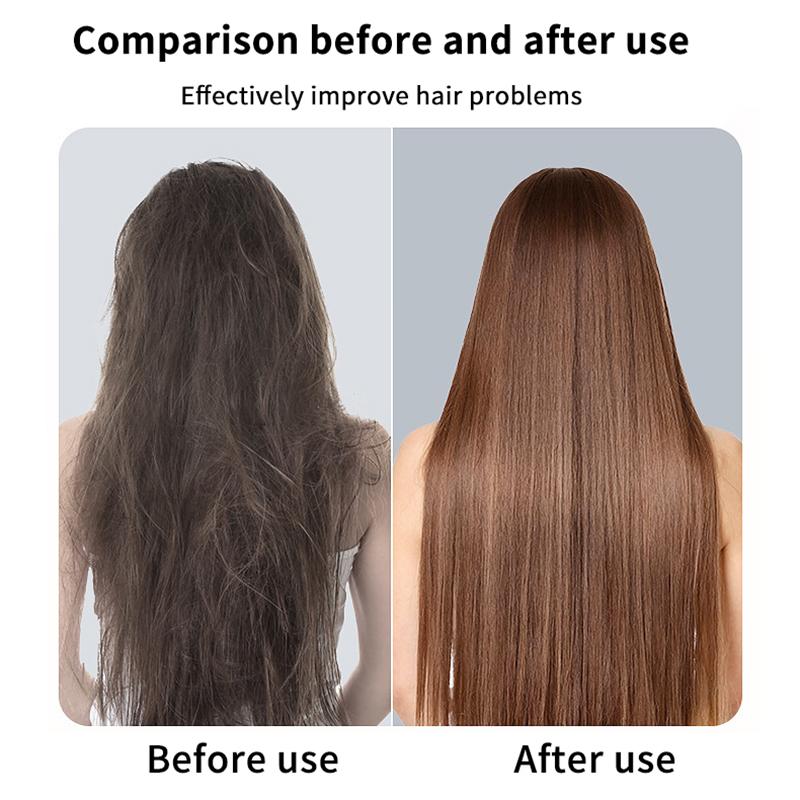 Mini Portable Hair Straightening Comb 2 in 1 Straight Curling Anti Frizz Easy to Carry Travel Friendly Hair Styling Accessory