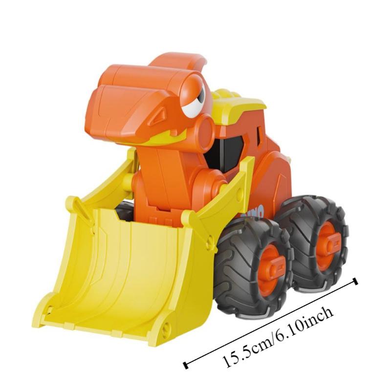 Press Children Pull Back Toy Car Puzzle Kids Excavator Car Toy  Boys Toy