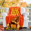 Reese‘S Peanut Flannel Blanket Soft All-Season Throw, Design for Camping, Car Travel, Hiking Sofa, Bed, Office Perfect Gift for Parties