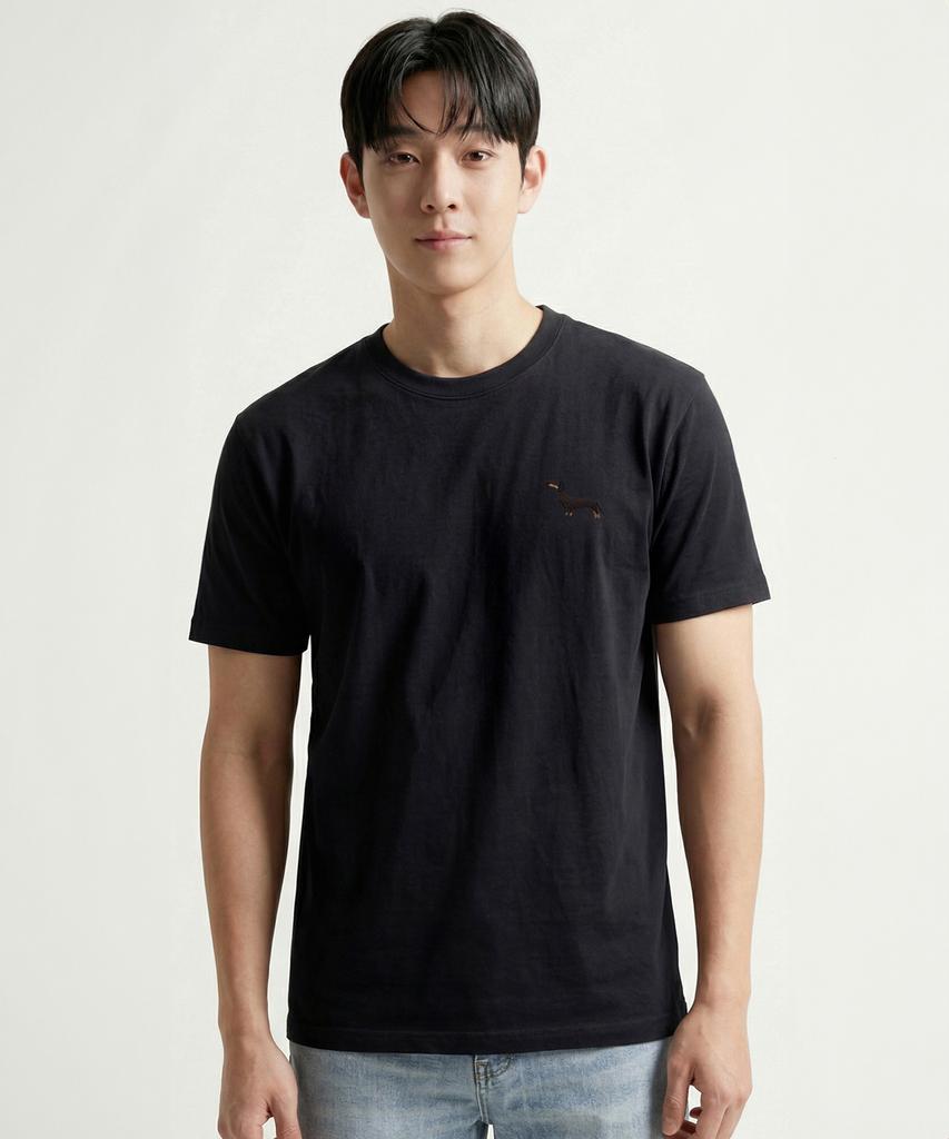 OKSTAR Dachshund Embroidered Short Sleeve T-Shirt (Type C)