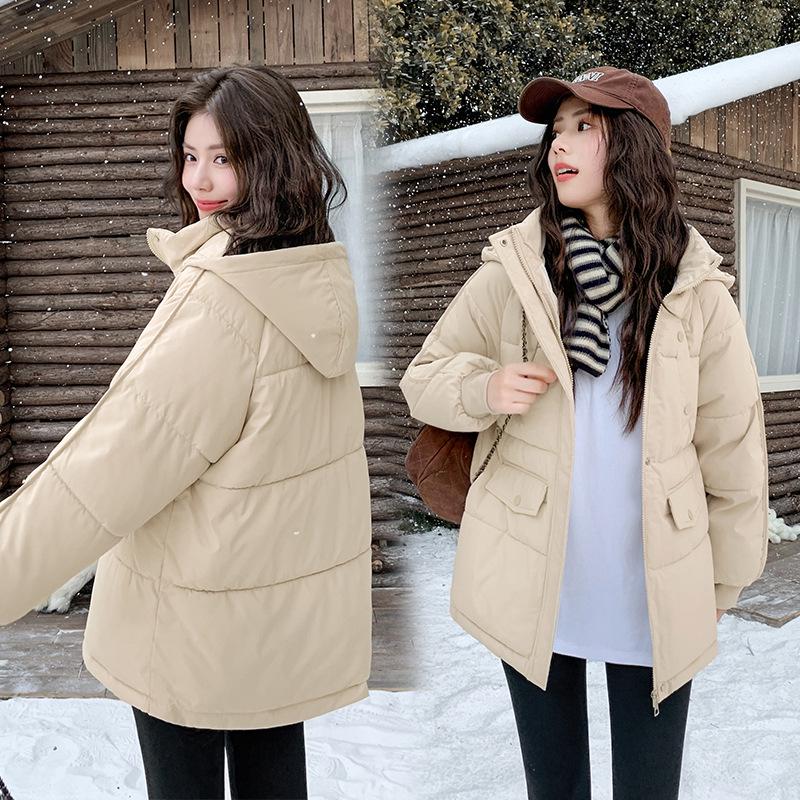 

Korean Fashion Women s Loose Down Cotton Coat 2025: Stylish, Warm Outerwear L (120-140 lbs) хаки