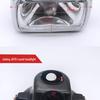 Jialing JH70 Moped Headlight Assembly: Square & Round Bulb Options for Motorcycle Accessories