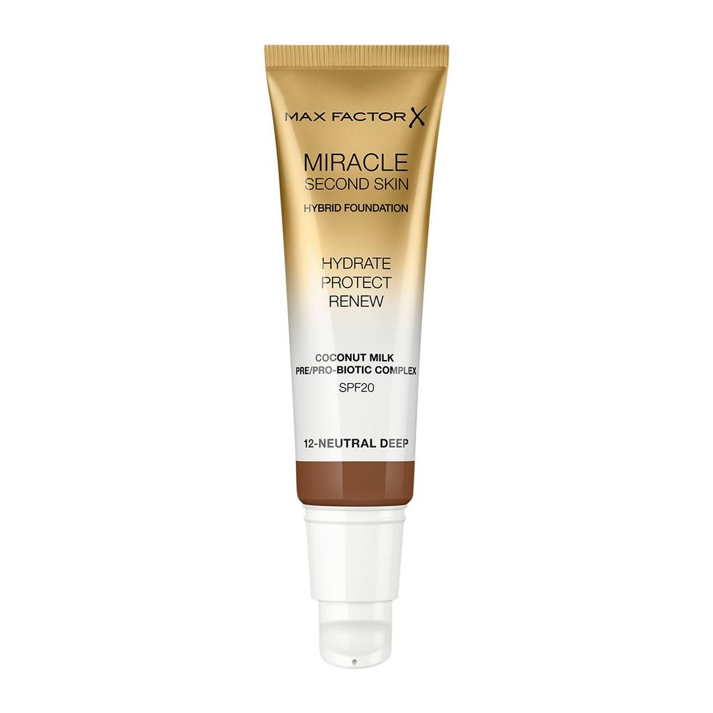 Max Factor Miracle Second Skin Foundation 30 Ml 12 Neutral Deep